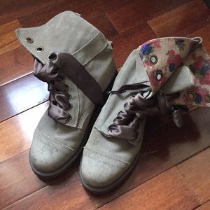 Suede Dr. Martens with Silk Laces